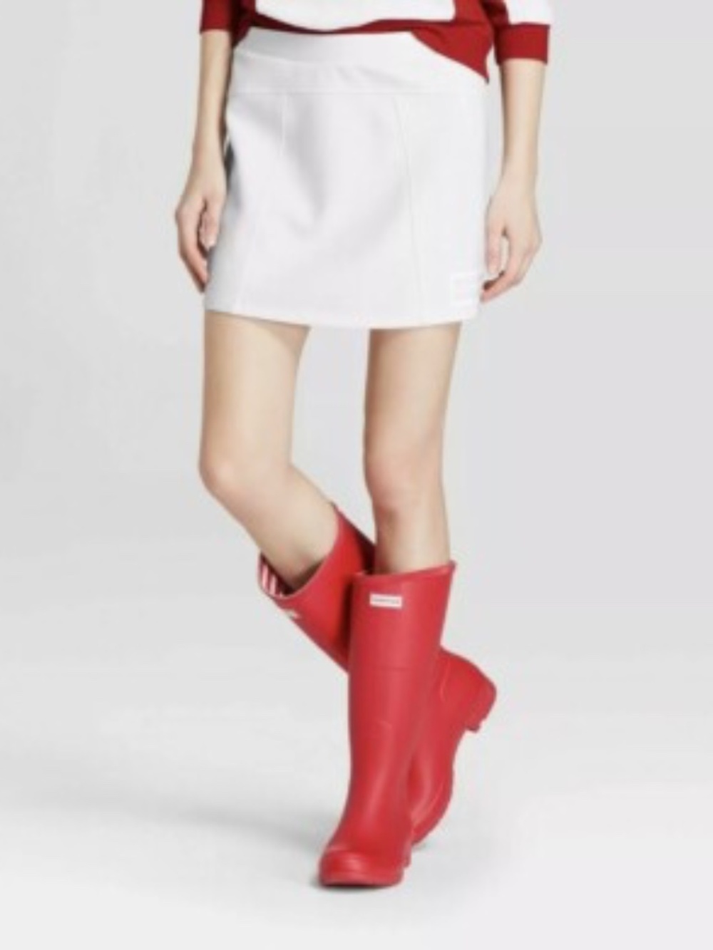 NWT HUNTER FOR TARGET SCUBA MINI SKIRT SIZE S IN WHITE